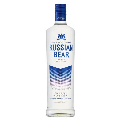 Russian Bear Energy Fusion Vodka Bottle 750ml_0