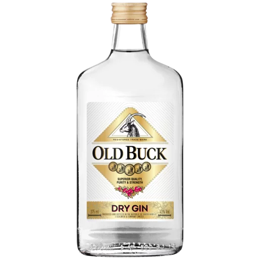 Old Buck Dry Gin Bottle 375ml_0