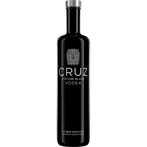 Cruz Vintage Black Vodka Bottle 750ml_0