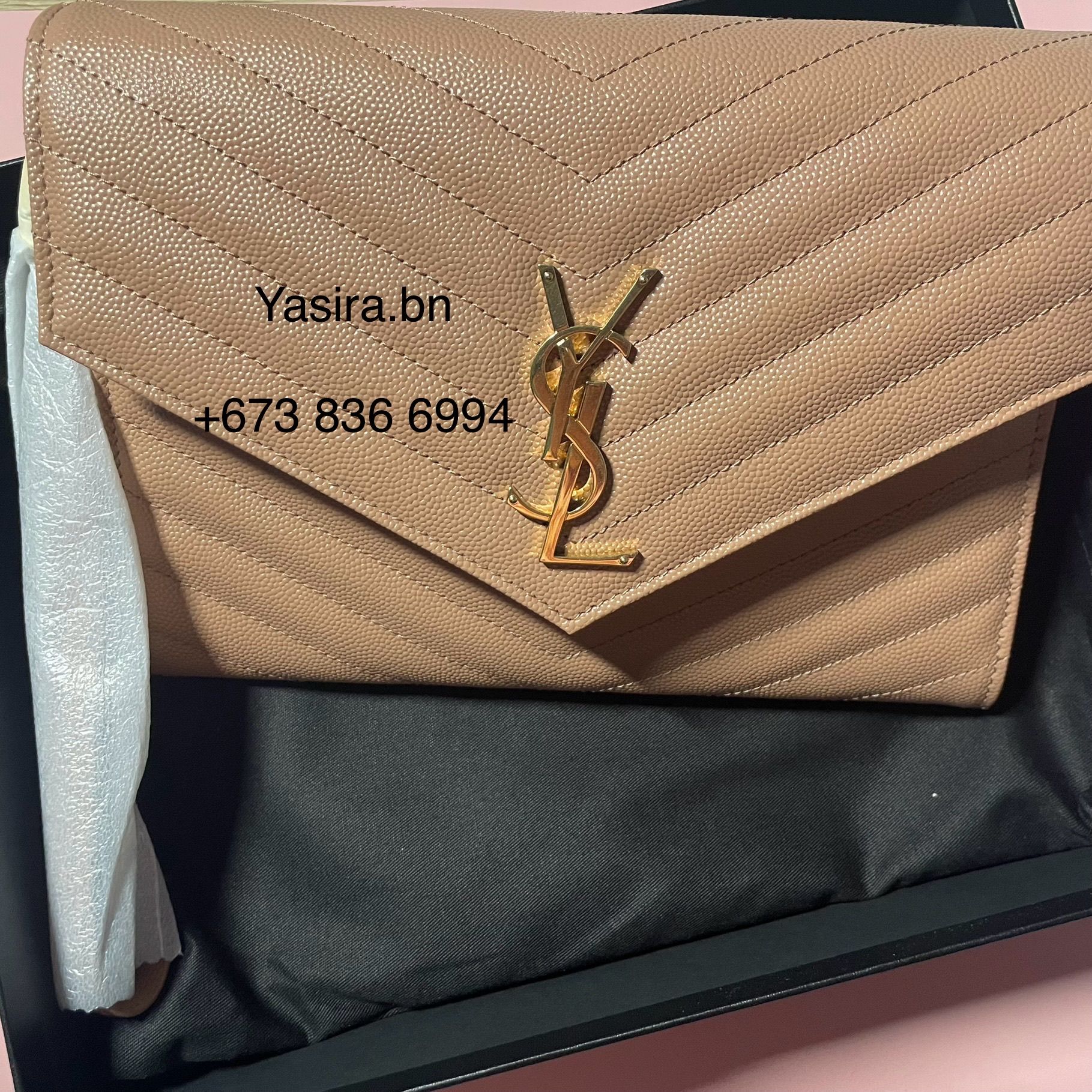 YSL Cassandre matelassé leather clutch_5