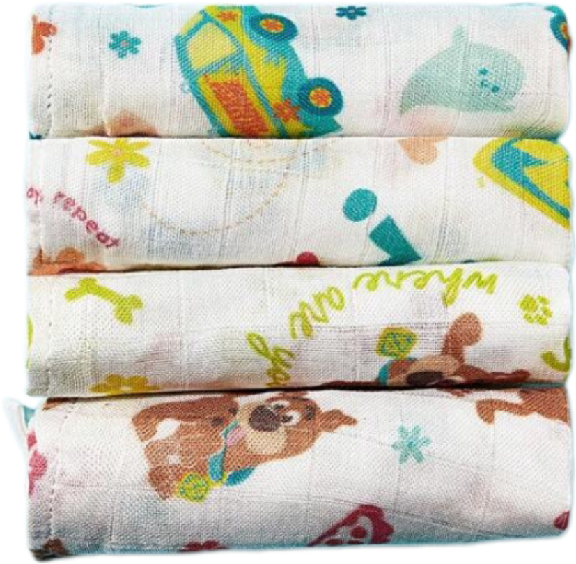 Baby Scooby Doo Burp / Bandana Bibs/ muslin cloths 4pk _1