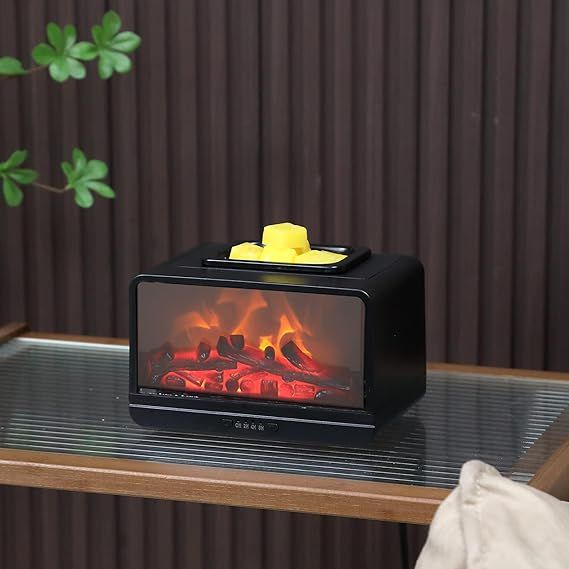 Flame Fireplace Electric Wax Melt Warmer_0