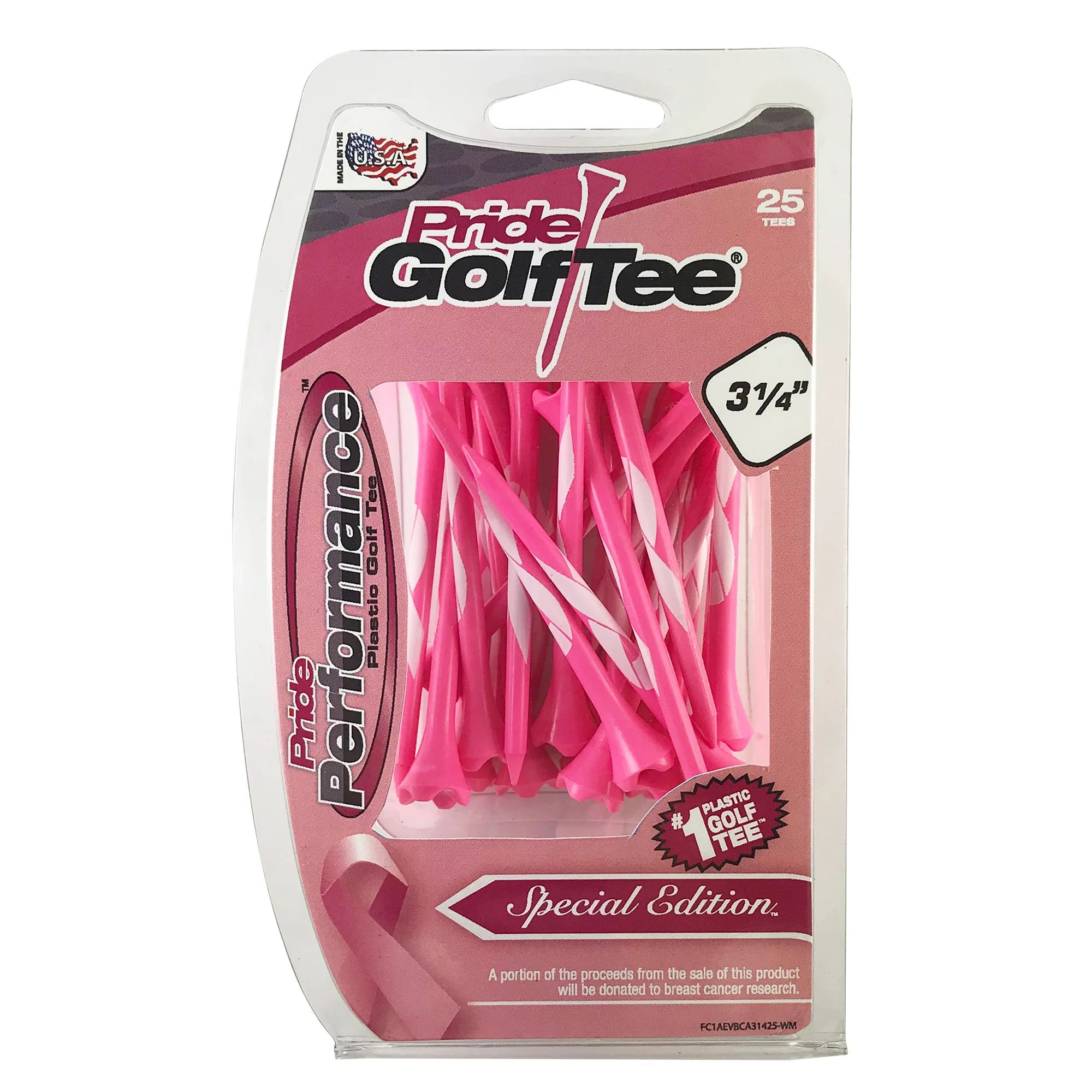 Pride Golf Tee Pink 3 1/4_0