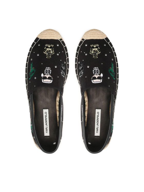 KARL LAGERFELD ESPADRILLES BLACK KL80124 NR38_0