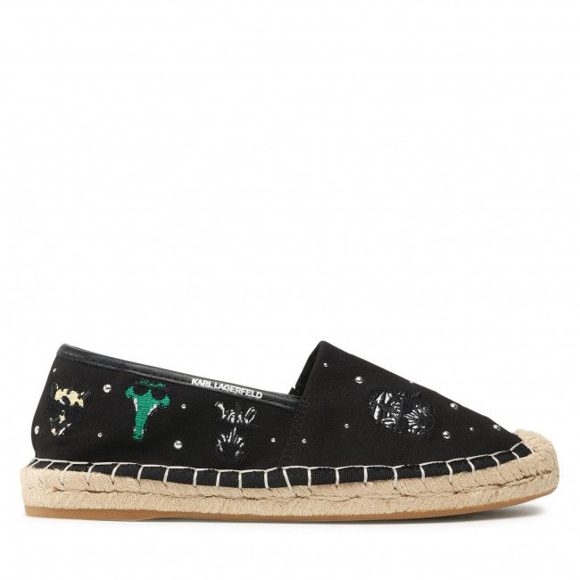 KARL LAGERFELD ESPADRILLES BLACK KL80124 NR38_1