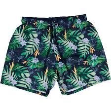 Shorts de bain - Vert fleuri_0