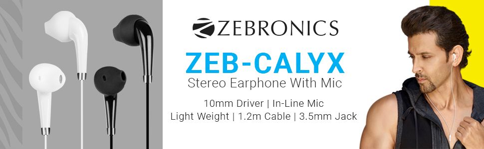 Zebronics Zeb-Calyx Wired Earphones - Assorted Color_2