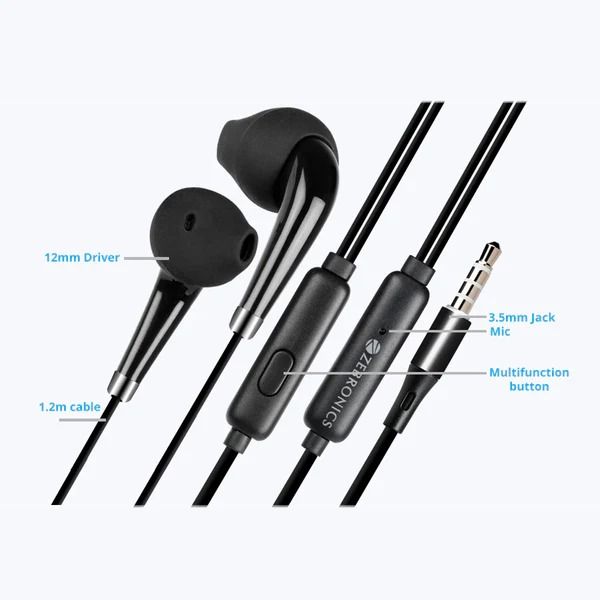 Zebronics Zeb-Calyx Wired Earphones - Assorted Color_1