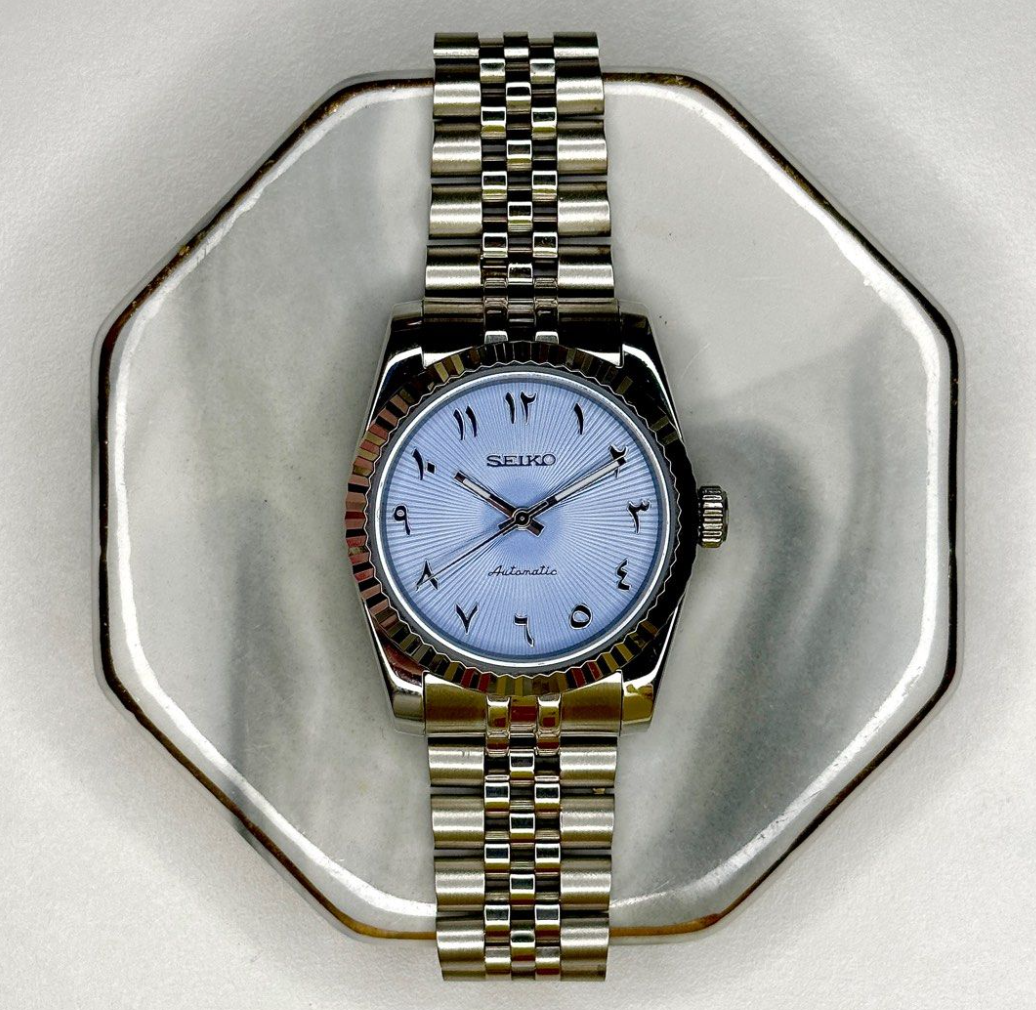 Light Blue Arabic DateJust_0