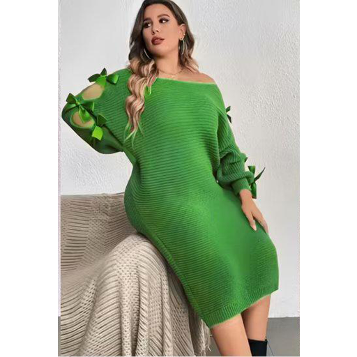 Long Sleeve Off Shoulder Dress_2