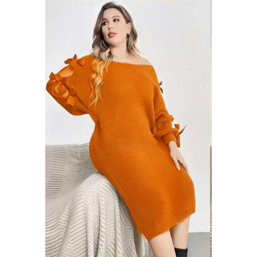 Long Sleeve Off Shoulder Dress_4