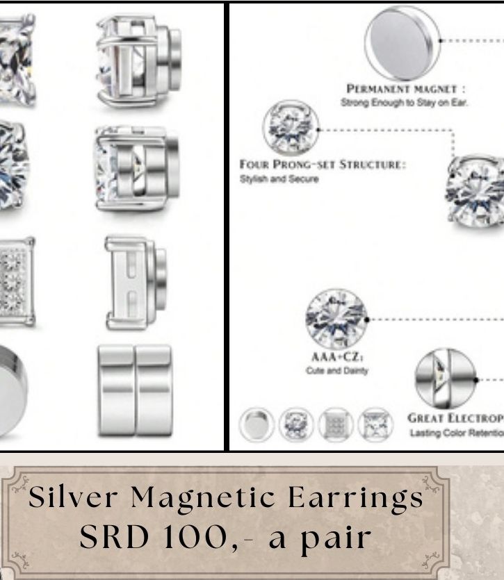 Silver Magnetic Earrings _0