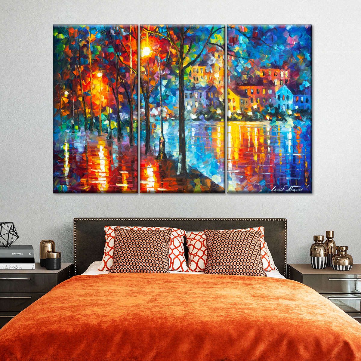  Cold Emotions Abstract Painting 3 Piece Canvas Wall Art For Living Bedroom Office Home Decor _1