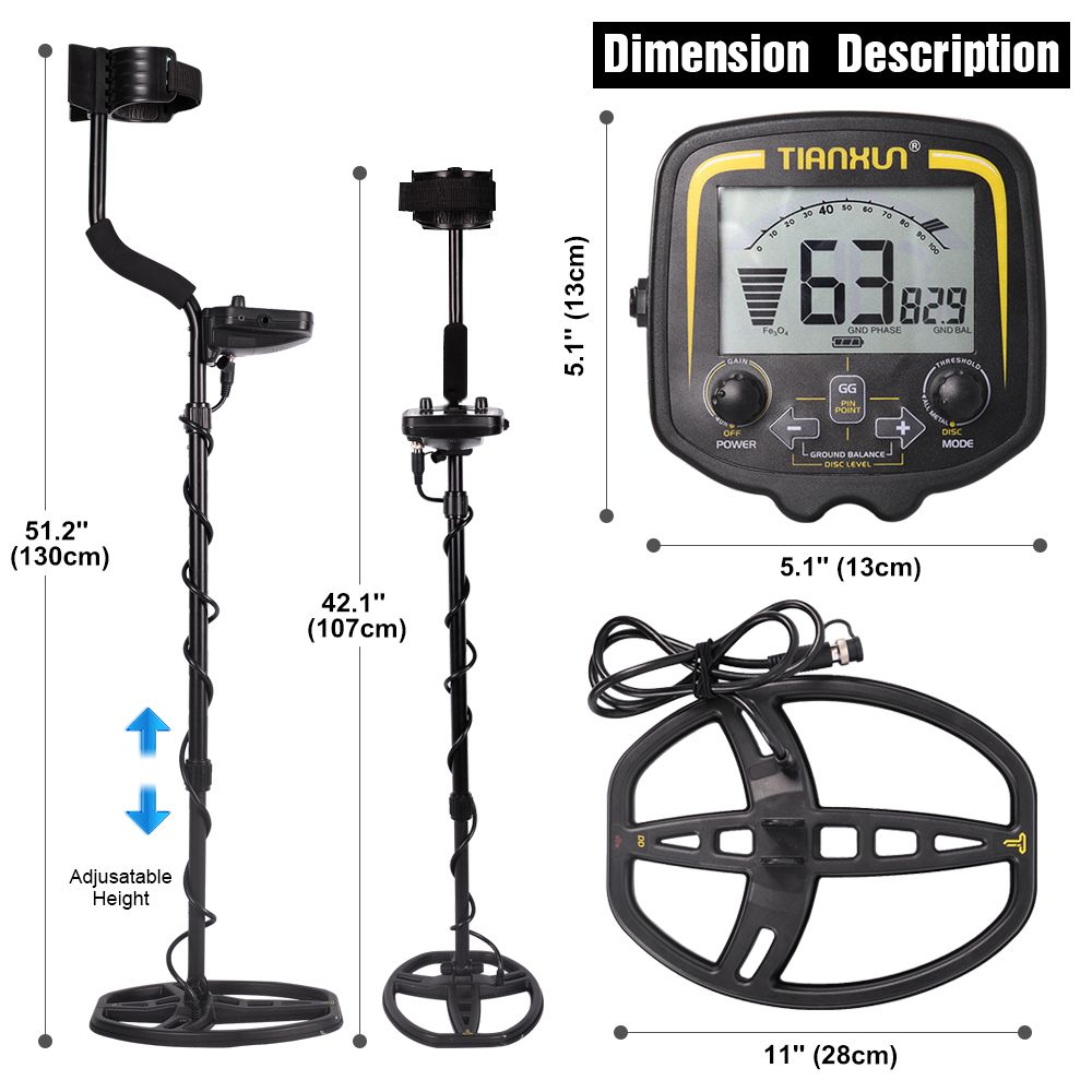 TIANXUN Tx-850 Detector de Metal Profissional Subterrâneo_4