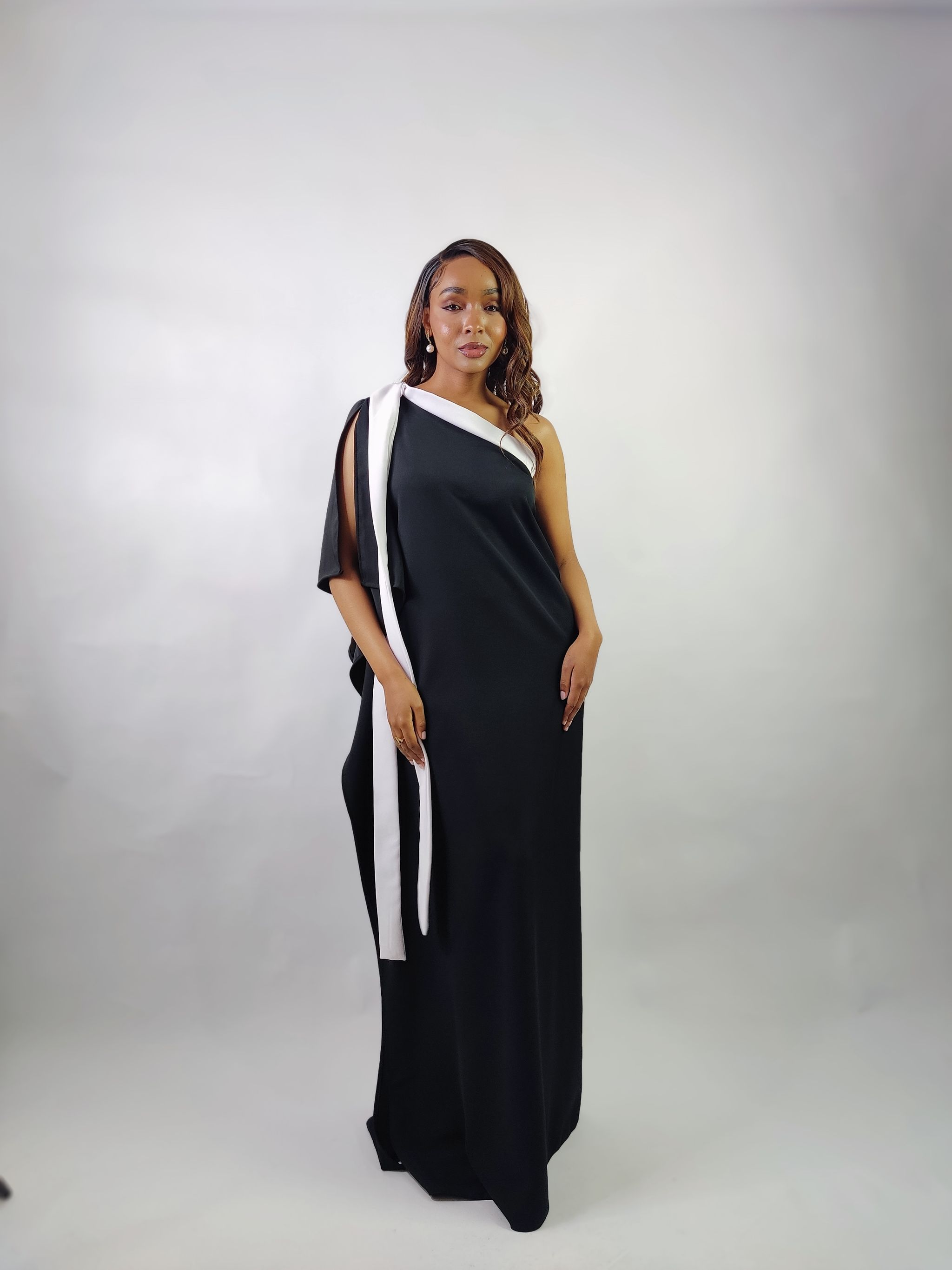 The Olivia Pope One Shoulder Kaftan _1