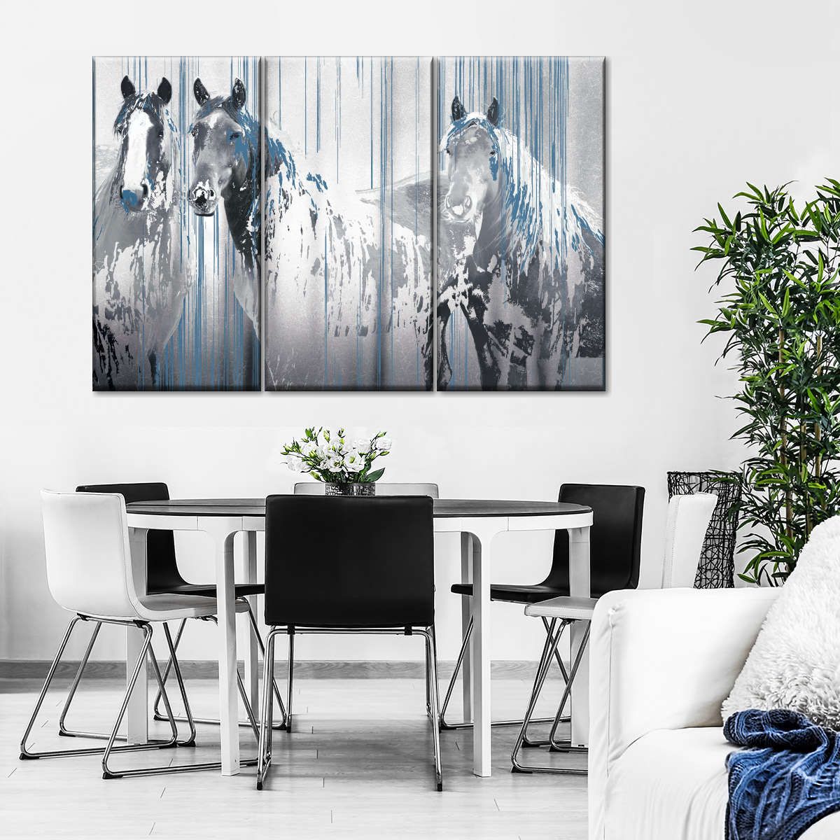 Three Horse Company 3 Piece Canvas Wall Art For Living Bedroom Office Home Decor  (Copy)_2