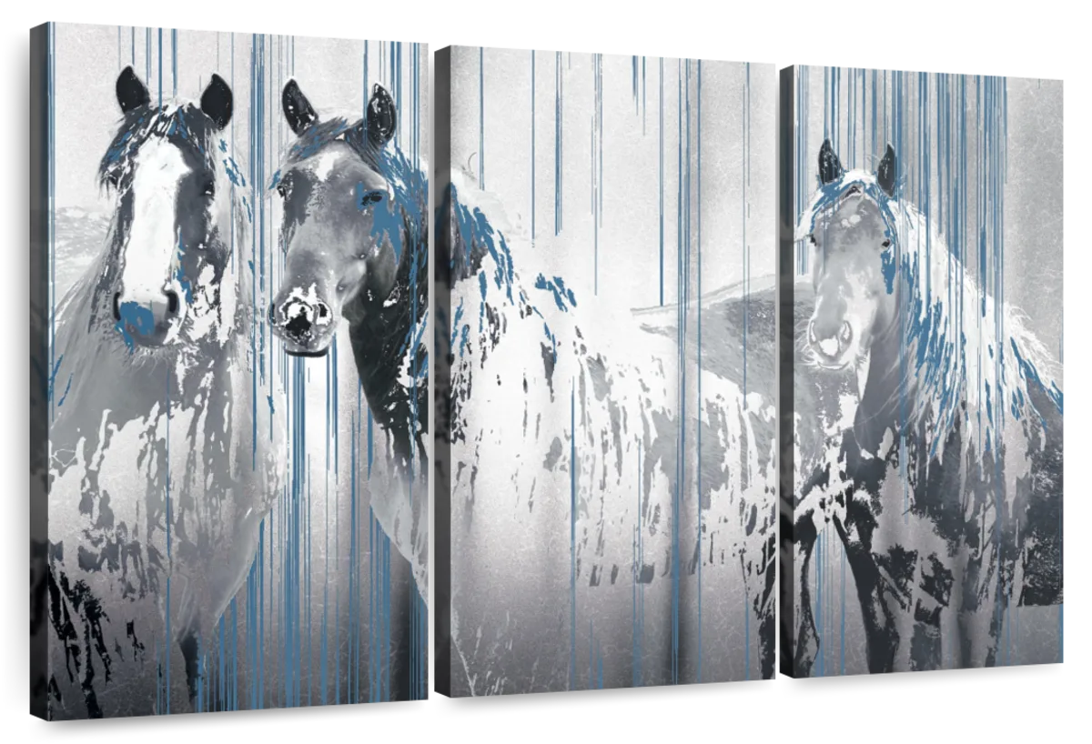 Three Horse Company 3 Piece Canvas Wall Art For Living Bedroom Office Home Decor  (Copy)_8