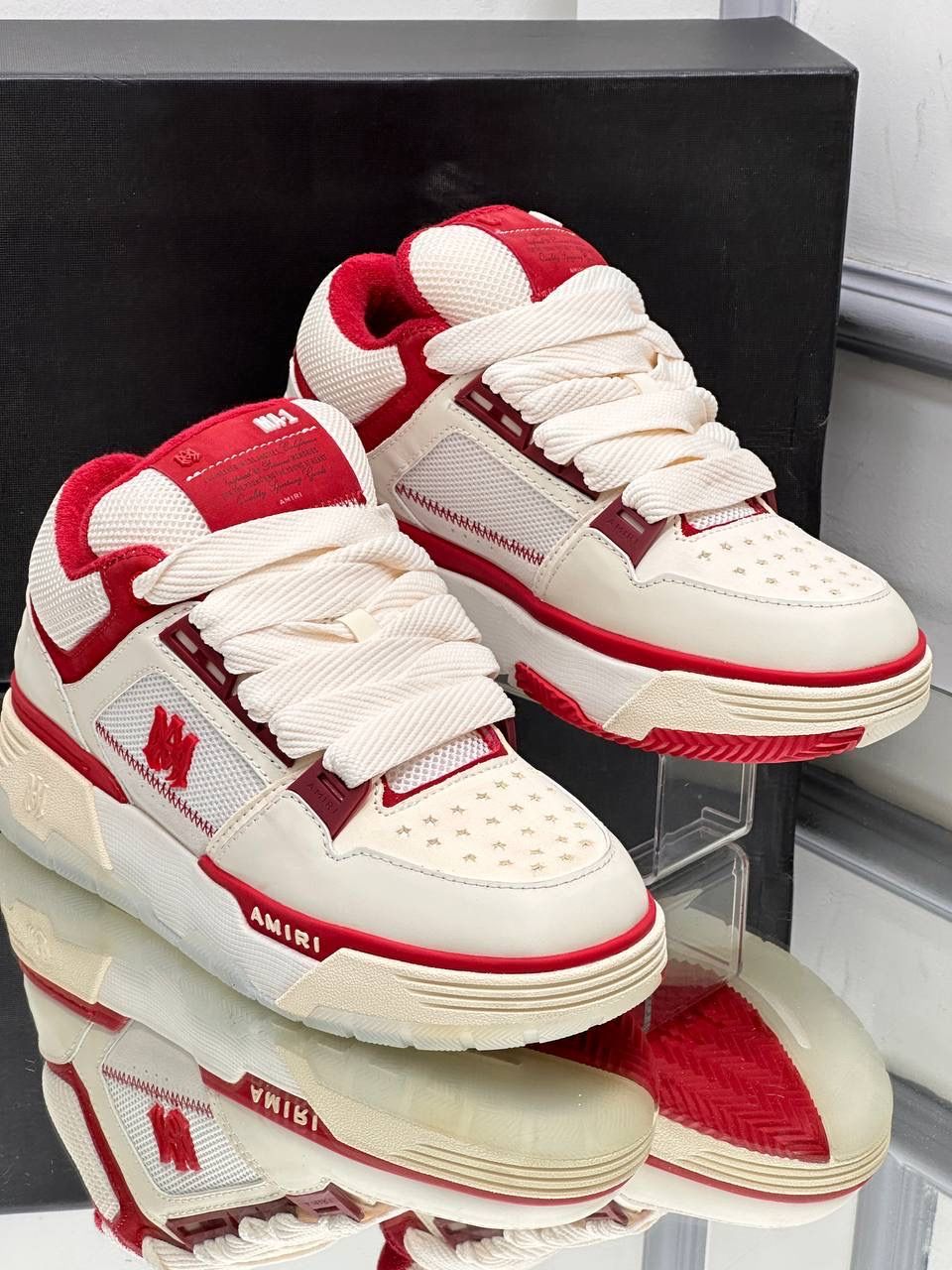 AMIRI Red & white MA-1 Sneakers_3