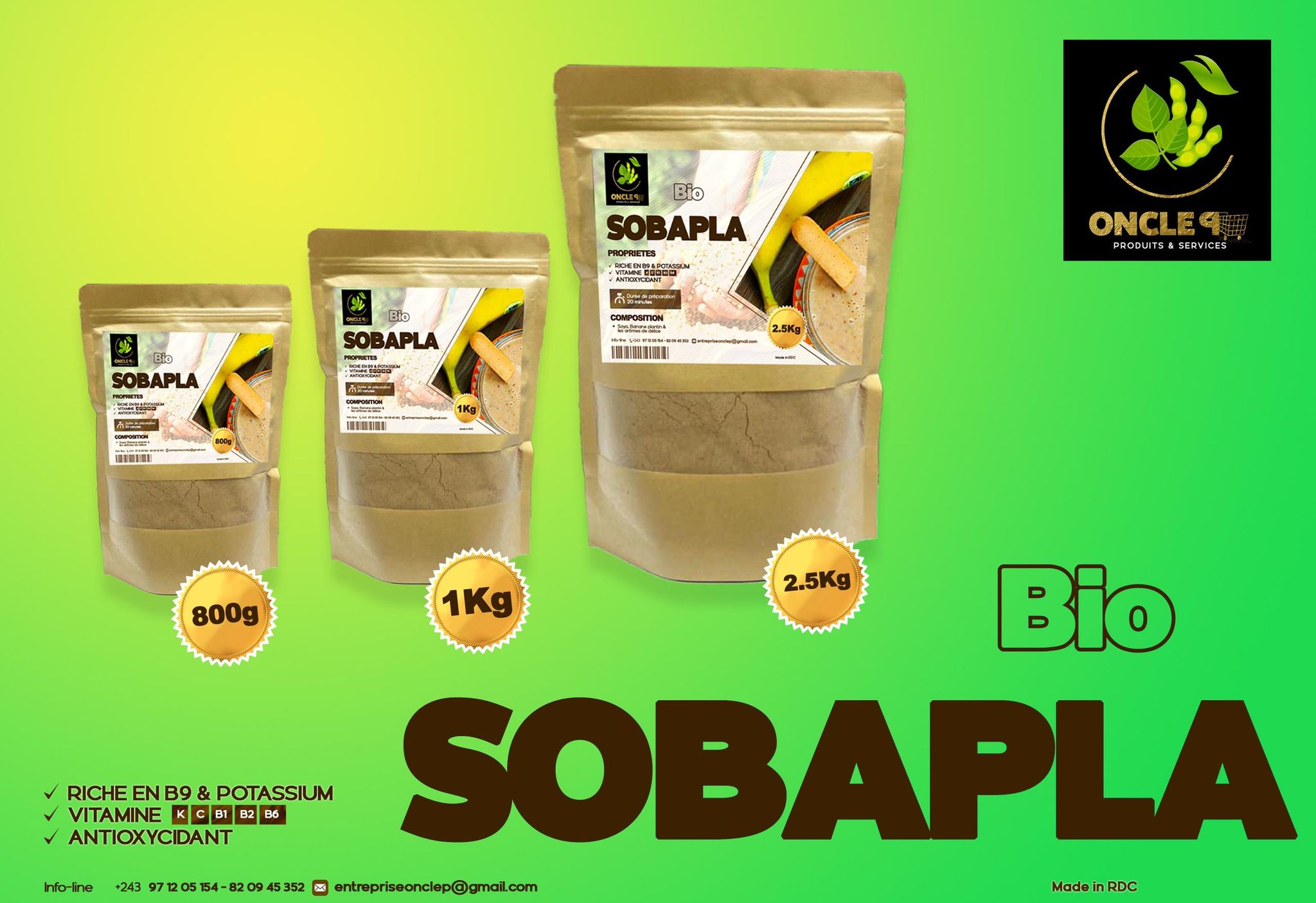 SOBAPLA BIO (250g, ,500g, 800g, 1kg et 2.5kg_2