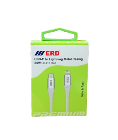 ERD UC-218 Type-C to Lightning  Metal Casing Data Cable, 25Watt_1