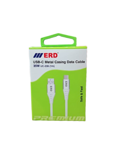 ERD UC-239 Type-C Metal Casing Data Cable 35W, 1 Meter_1