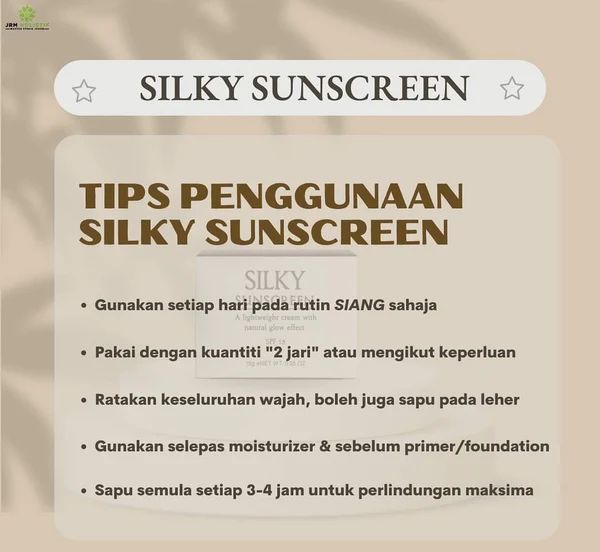 Silky Sunscreen by JRM Bonda Rozita_2