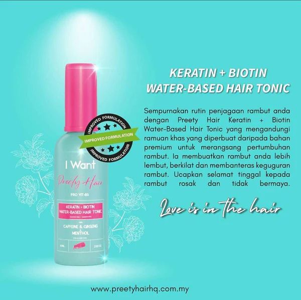 Keratin + Biotin Water Based Hair Tonic by Preety Hair_0