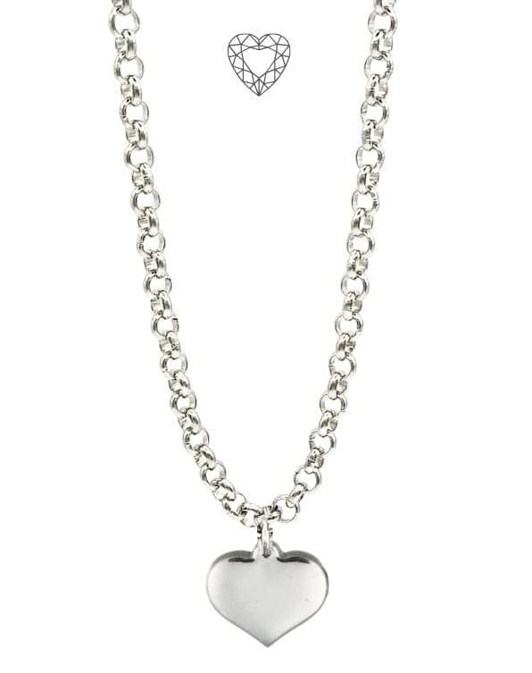 BELCHER NECKLACE WITH 17MM HEART PENDANT _0