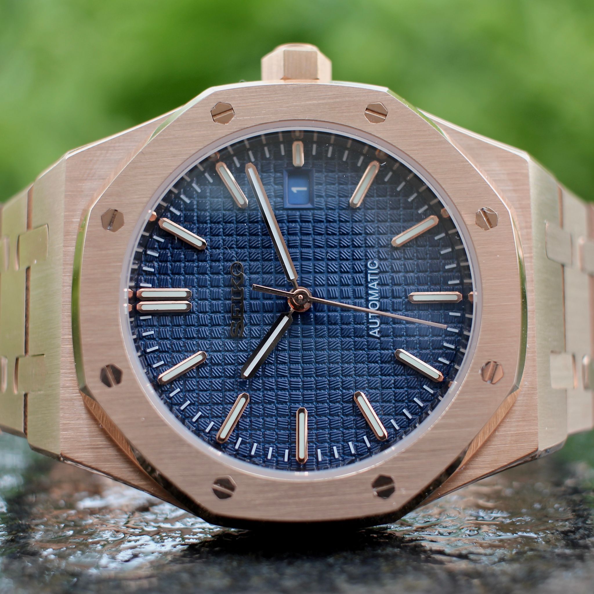 Everrose Blue Dial Royal Oak AP _3