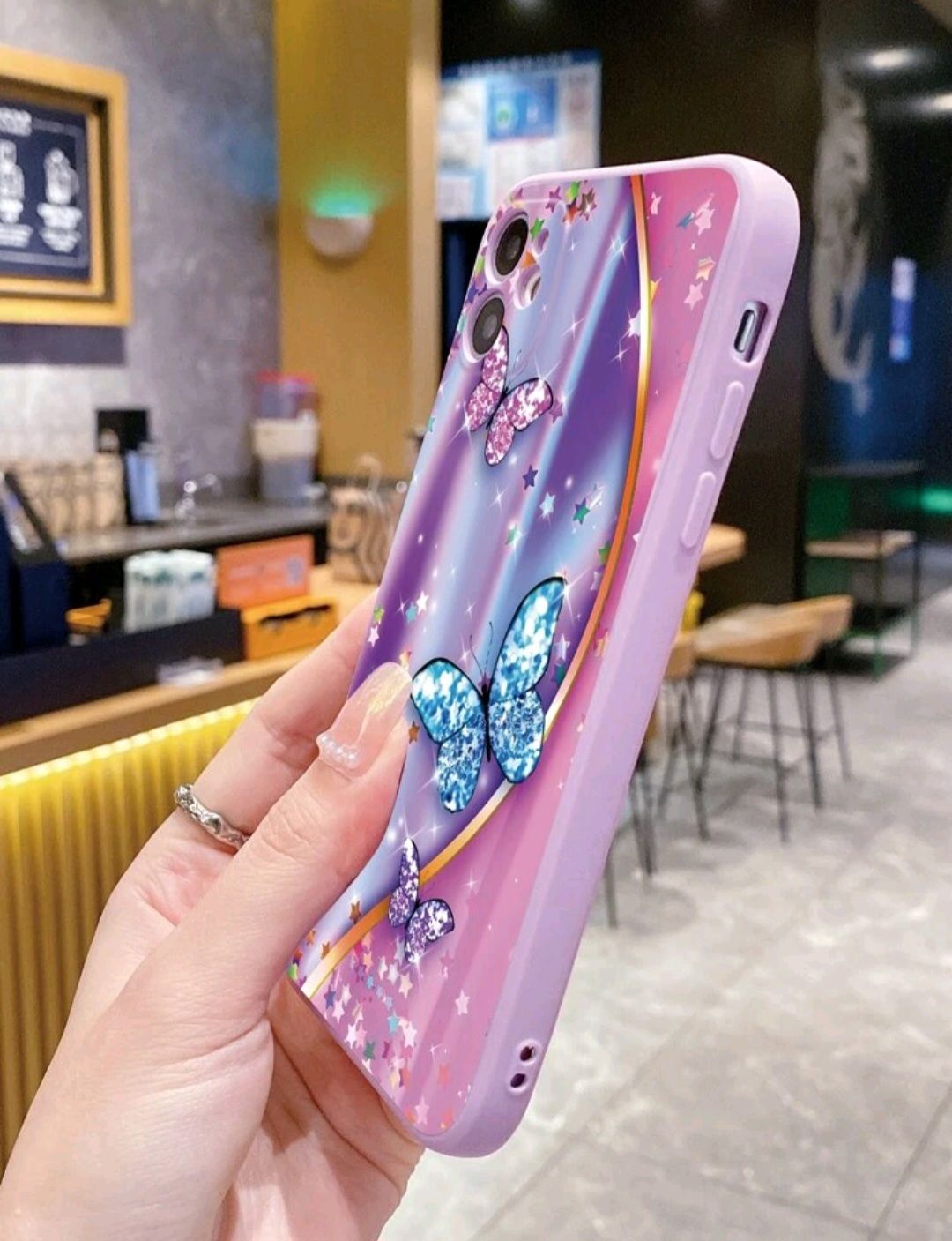 Butterfly Print Silicone Case_1