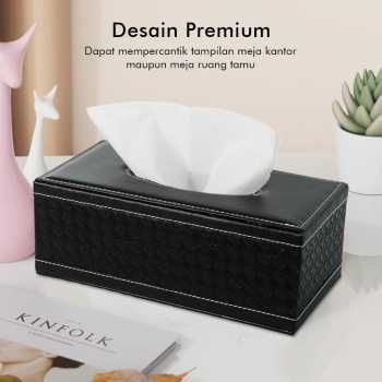 Kotak Tisu Premium Kulit Sintetis Tissue Box_1