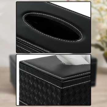 Kotak Tisu Premium Kulit Sintetis Tissue Box_4