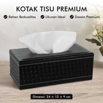 Kotak Tisu Premium Kulit Sintetis Tissue Box_0