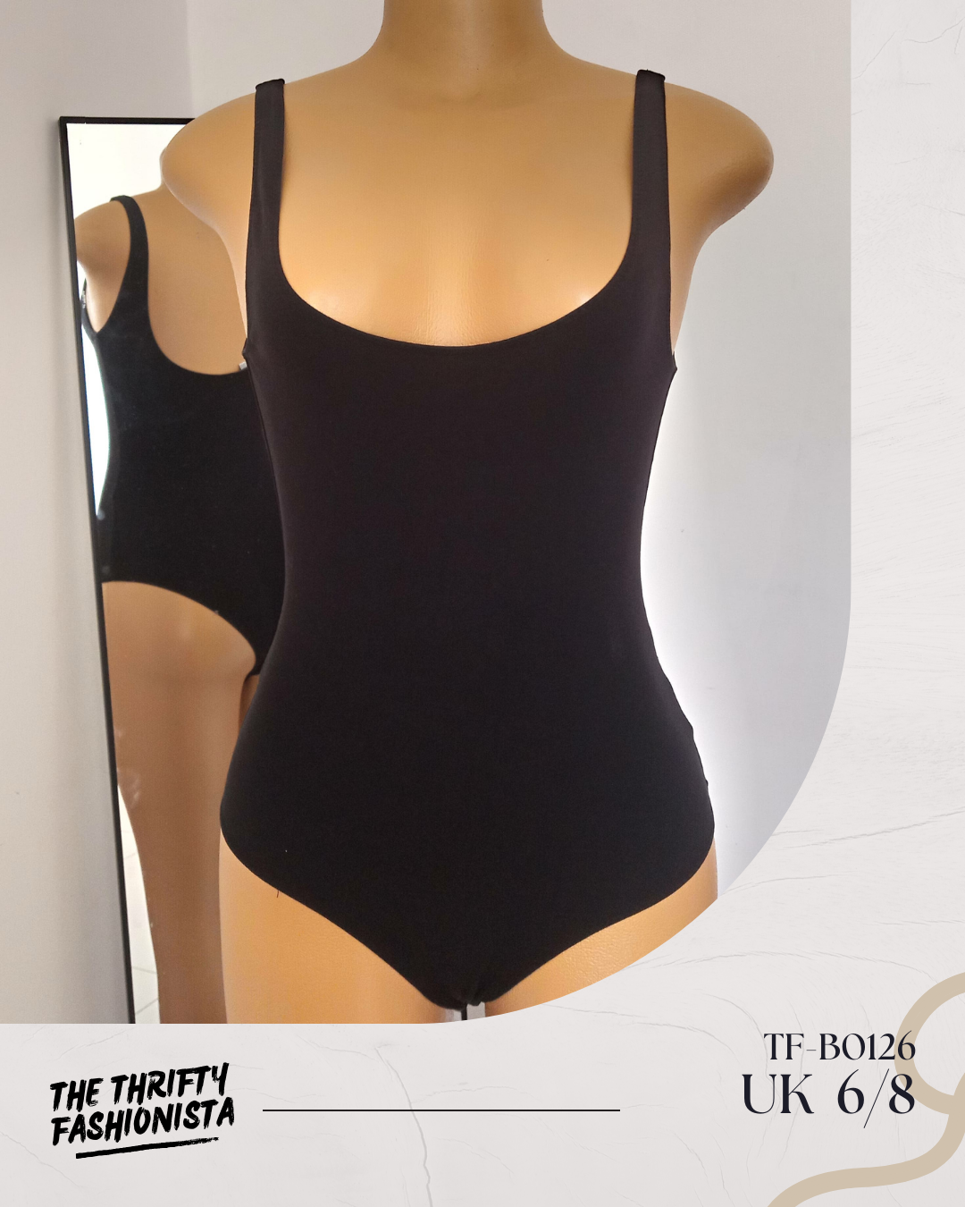 Sexy Black Low-Neckline Sleeveless Bodysuit_0