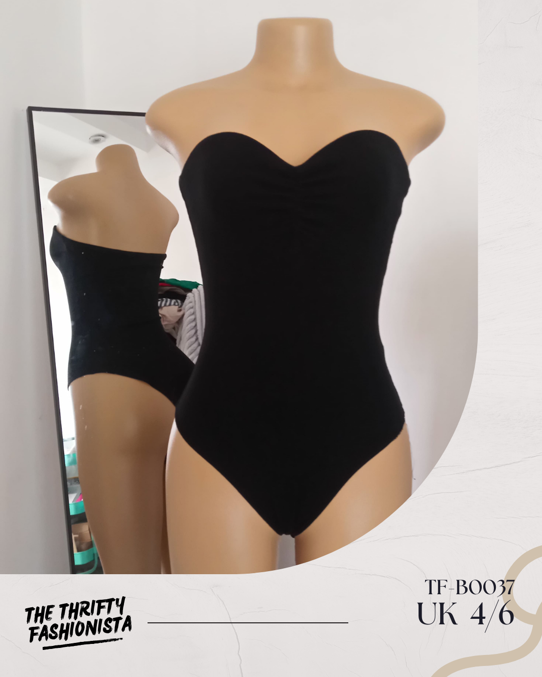 Elegant Black Sweetheart neckline Strapless Sleeveless Bodysuit_0