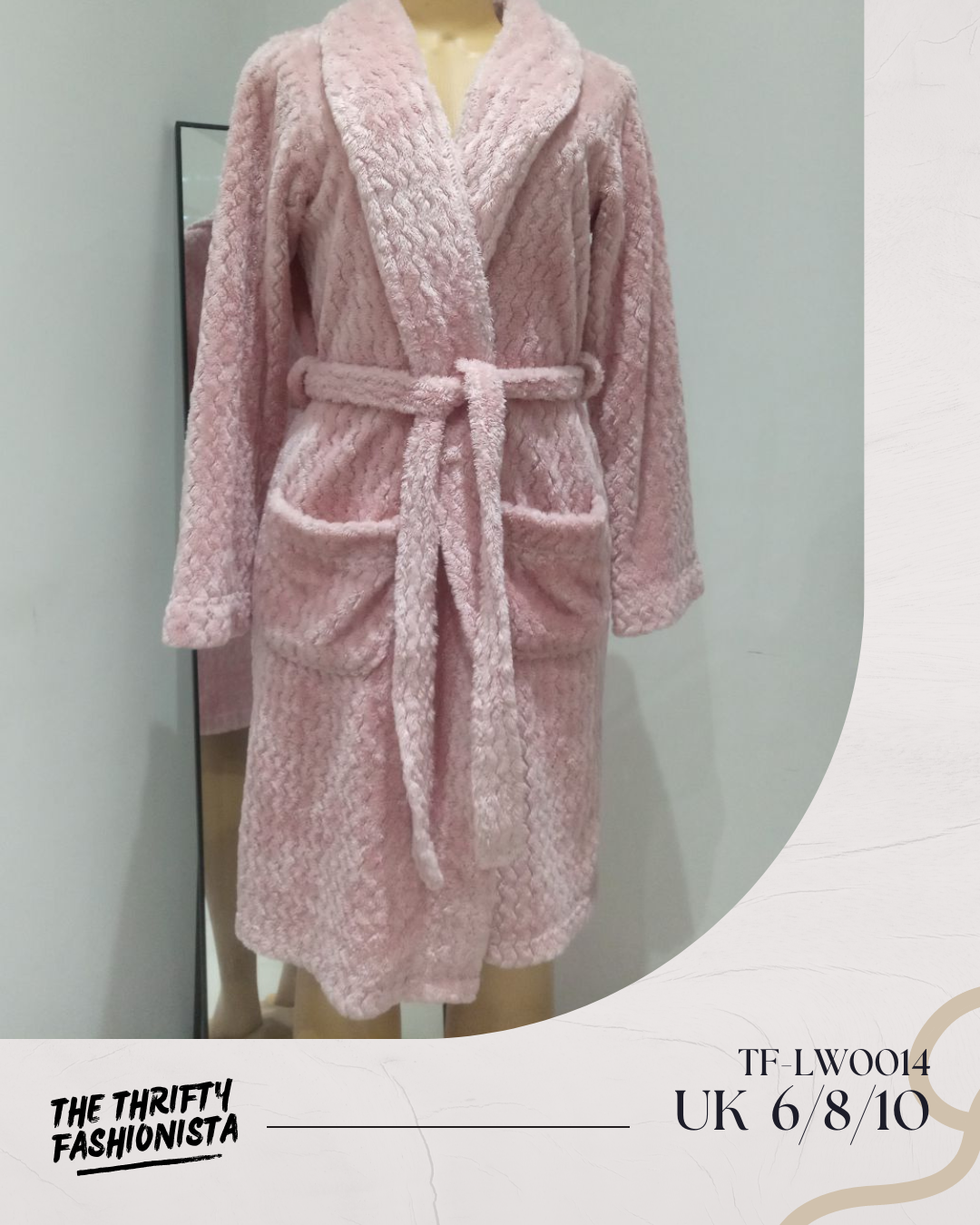 Light Pink Fluffy Lounge Robe_0