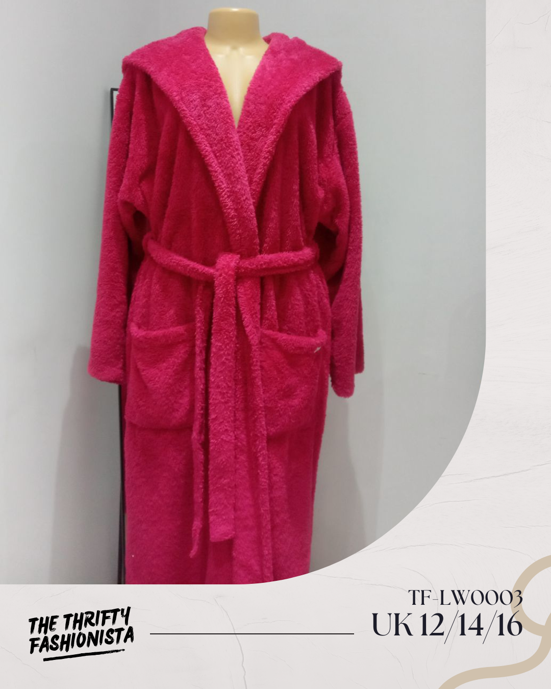 Hot Pink Warm Lounge Robe_0