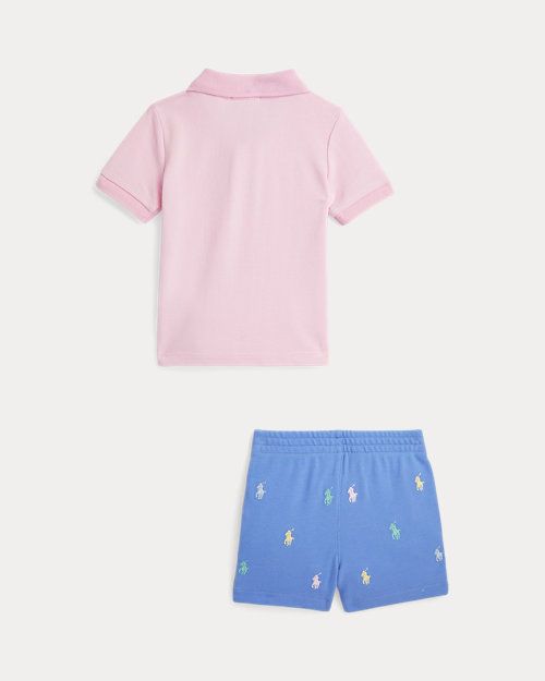 Mesh Polo Shirt & Short Set_1