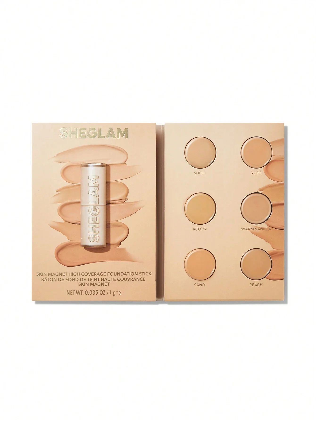 SHEGLAM Skin Magnet High Coverage Foundation Stick - Light Medium_0