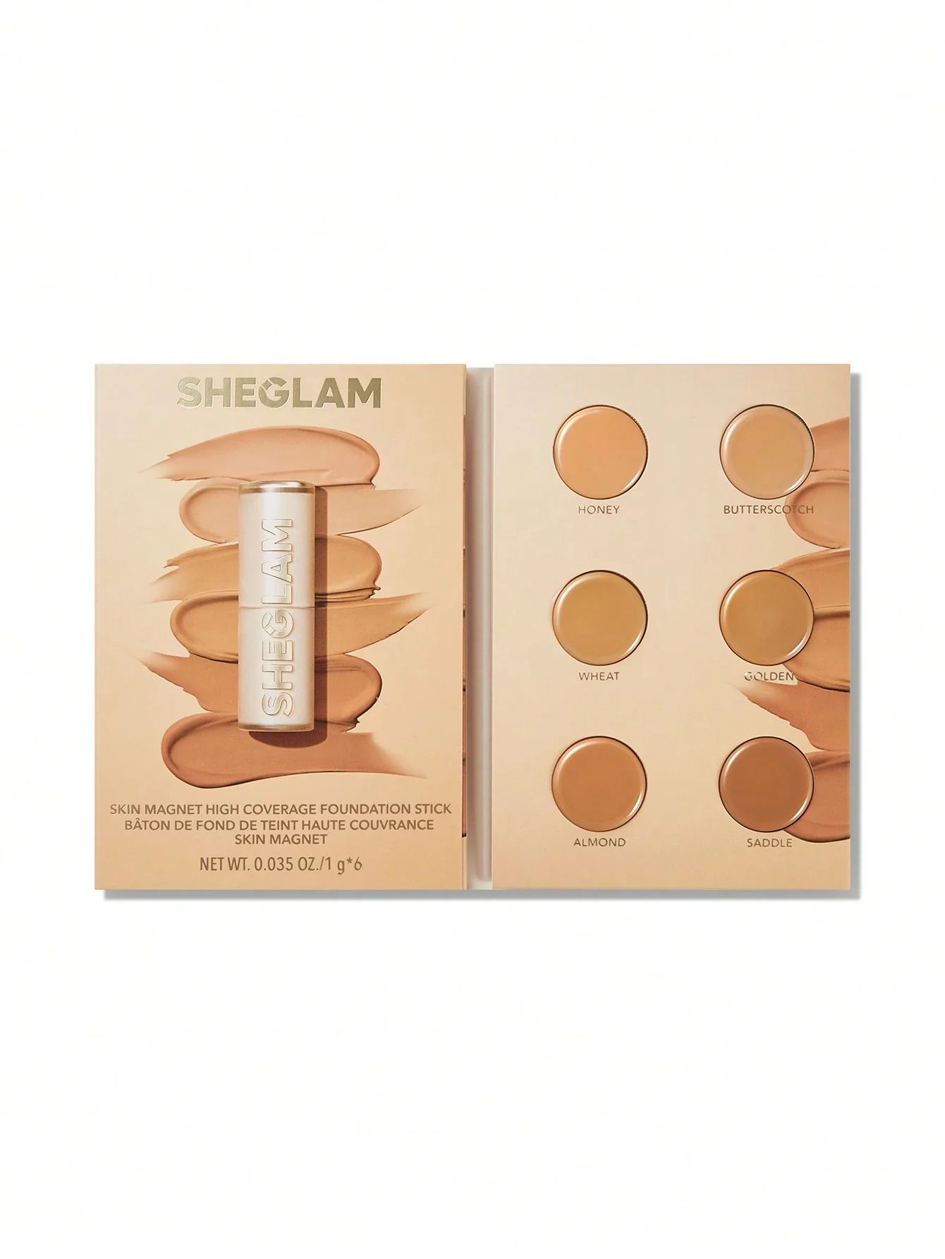 SHEGLAM Skin Magnet High Coverage Foundation Stick - Medium_0