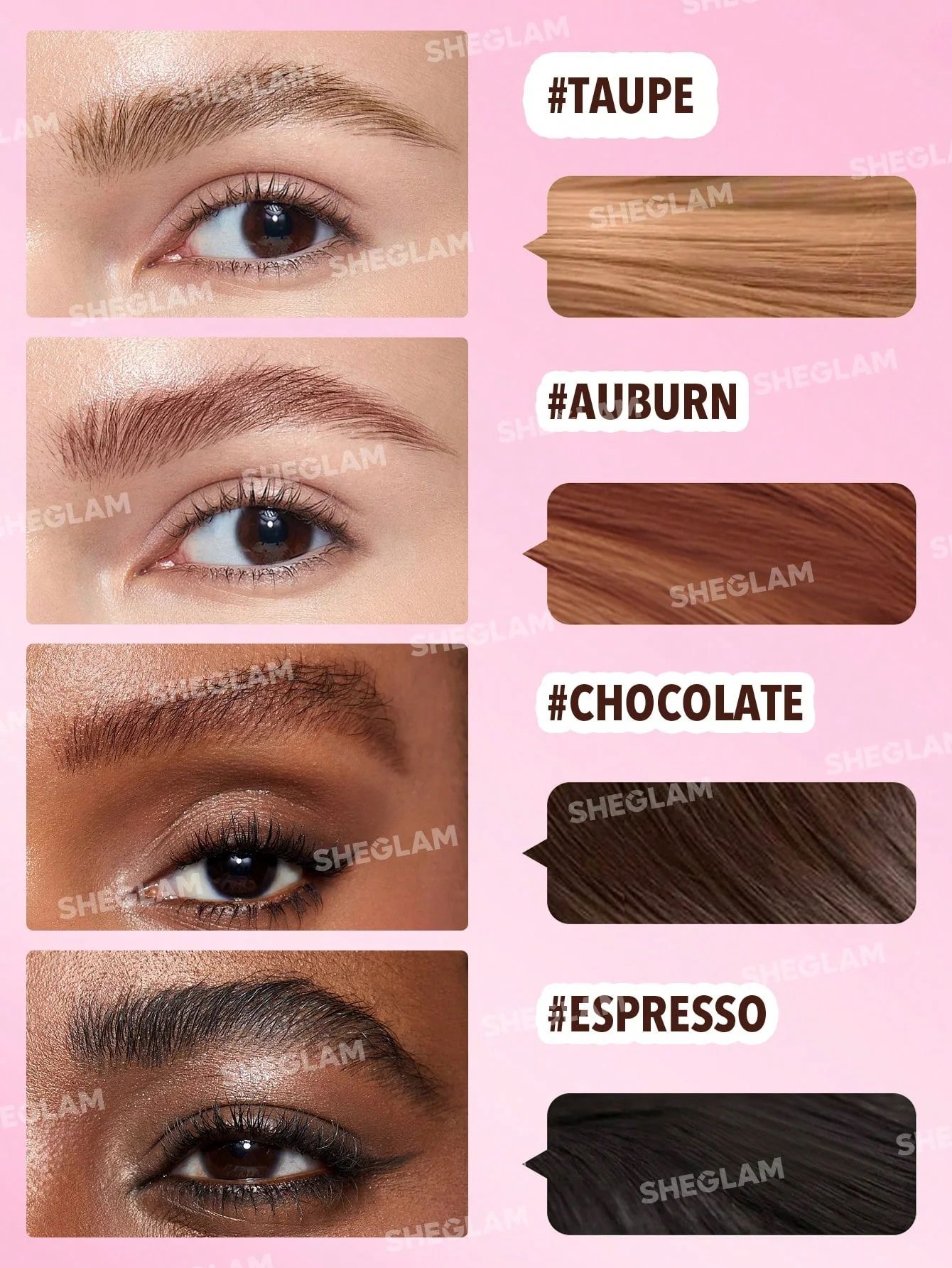 SHEGLAM Brow-Fection Angled Brush & Dip - Chocolate_4