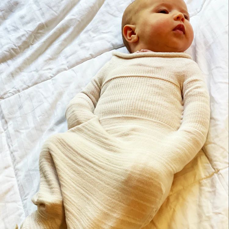 Bamboo Beige Swaddle Sleep Sack_3