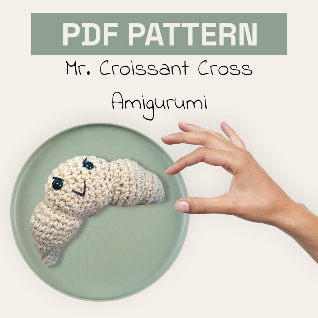 [PDF] Mr. Croissant Cross Amigurumi Pattern_0