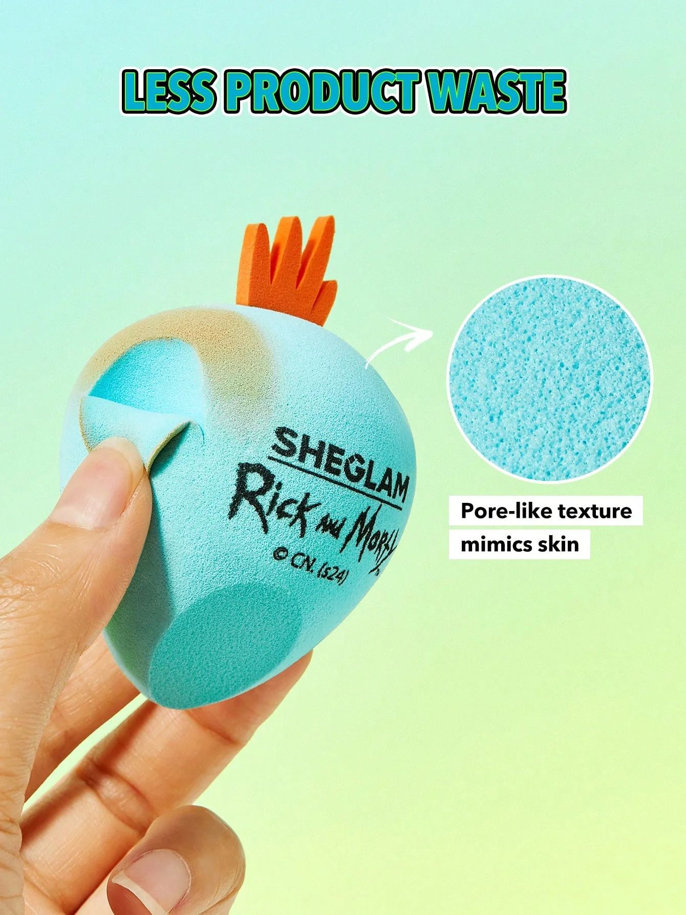 SHEGLAM X Rick and Morty Mr. Meeseeks Beauty Sponge_3