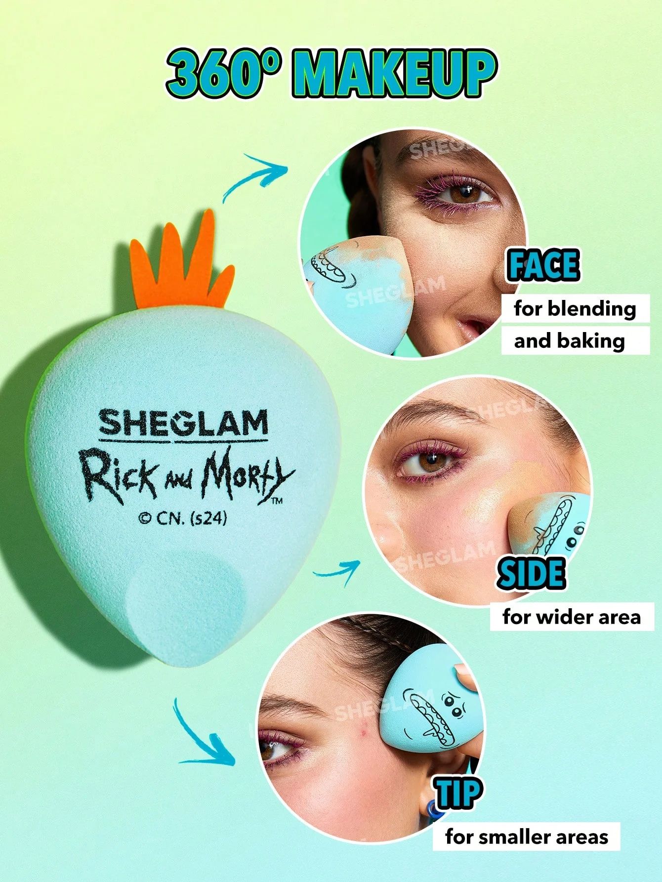 SHEGLAM X Rick and Morty Mr. Meeseeks Beauty Sponge_2