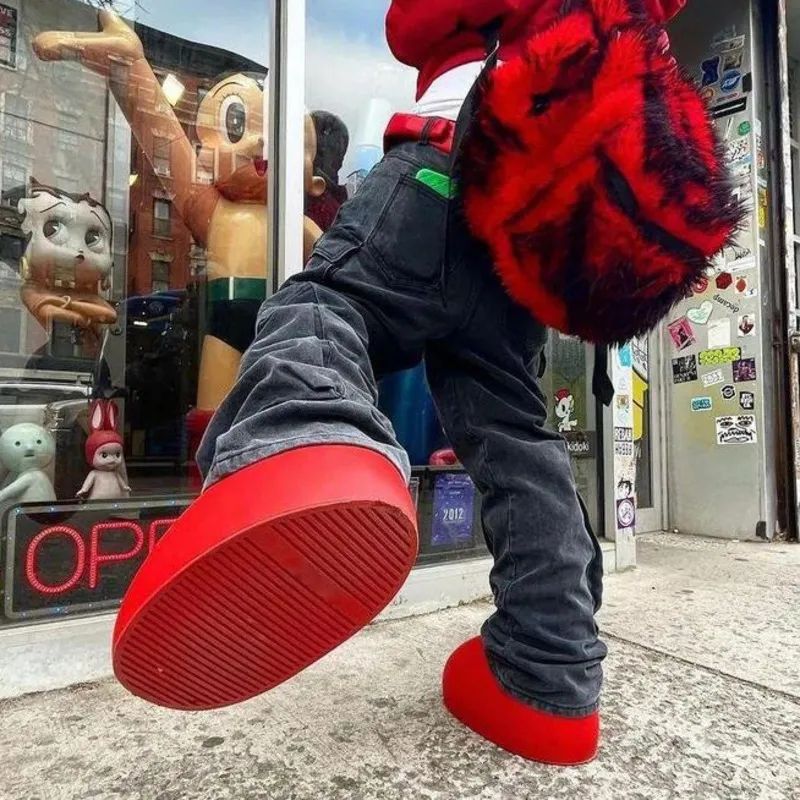 Manufacture Customization Little Whale Red Big Bang Rubber and Plastic Astro Boy Trend Other Men Shoes_2