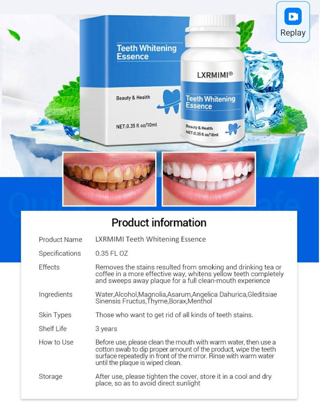 LXRMIMI Teeth Whitening liquid professional easy white teeth whitening essence_1