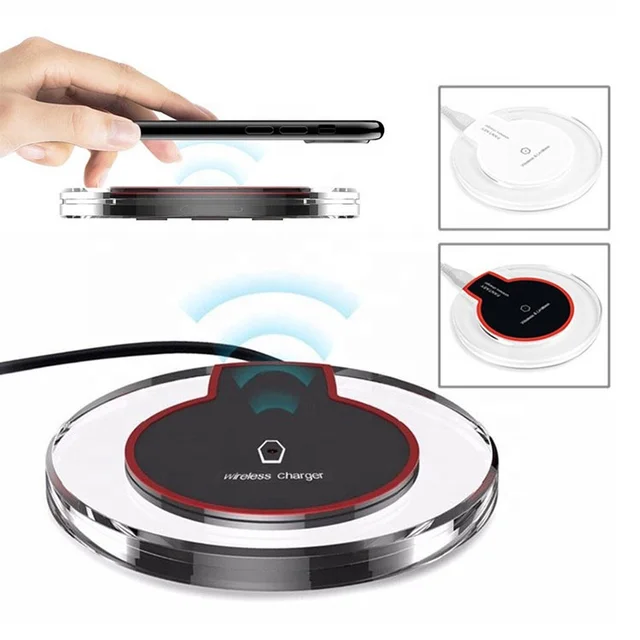 Hot Sale 5W Portable Wireless Phone Charger K9 Crystal Wireless Charge_2