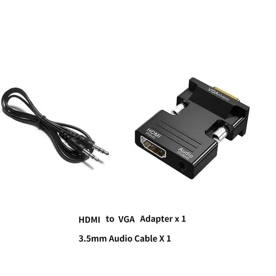 Cables Commonly Used Accessories hdmi to vga adapter convertor adaptador hdmi to vga converter with audio output_1