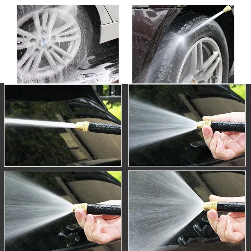 Portable High-Pressure Water Gun Cleaning Car Wash Machine Garden Watering Hose Nozzle Sprinkler Foam Thread Quick Connector_9